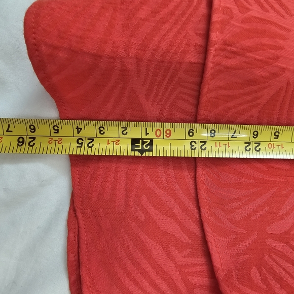 Gianni Bini Red Textured Tie Shoulder Dress Women Size 2 Tiered Ruffle NWT - Picture 9 of 13